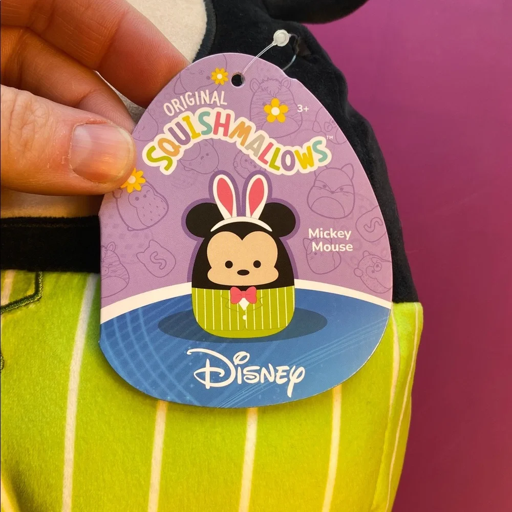 Disney Easter Squishmallow Set Mickey & Minnie Mouse 8 Inch Bunny Ears NWT